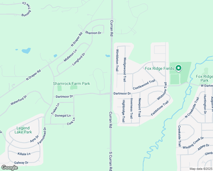 map of restaurants, bars, coffee shops, grocery stores, and more near 418 Legend Lane in McHenry