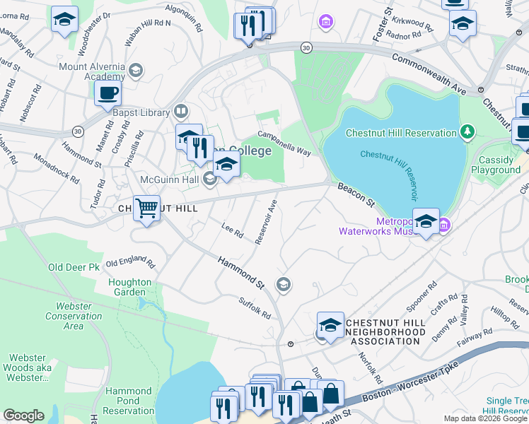 map of restaurants, bars, coffee shops, grocery stores, and more near in 