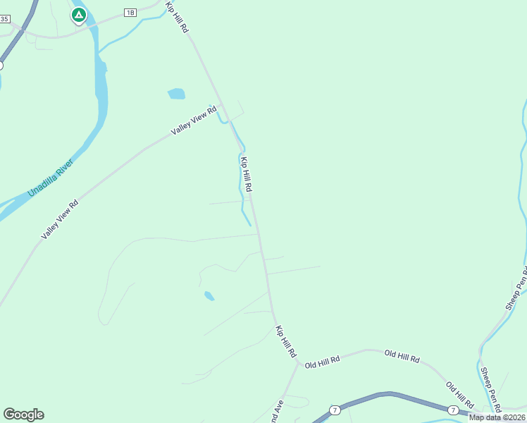 map of restaurants, bars, coffee shops, grocery stores, and more near Kip Hill Road in Unadilla