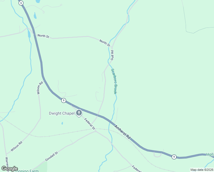 map of restaurants, bars, coffee shops, grocery stores, and more near 88 Gulf Road in Belchertown