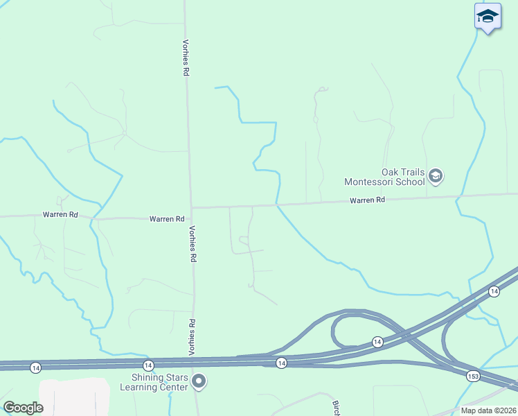 map of restaurants, bars, coffee shops, grocery stores, and more near 6035-6133 Warren Road in Ann Arbor