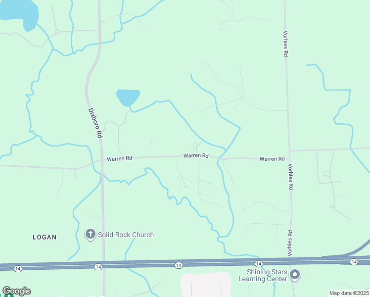 map of restaurants, bars, coffee shops, grocery stores, and more near 5405 Warren Road in Ann Arbor