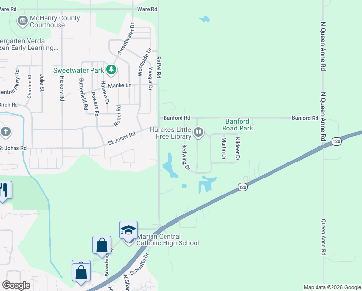 map of restaurants, bars, coffee shops, grocery stores, and more near 303 Redwing Drive in Woodstock