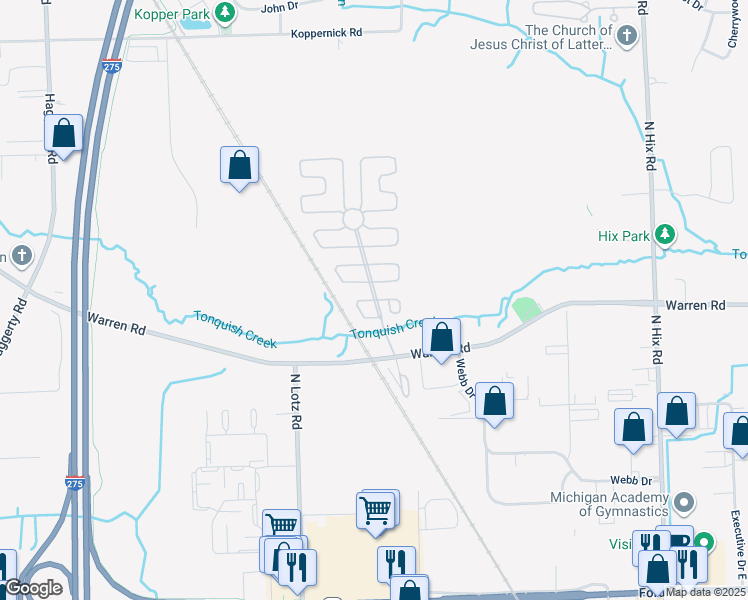 map of restaurants, bars, coffee shops, grocery stores, and more near 2 West Elm in Canton