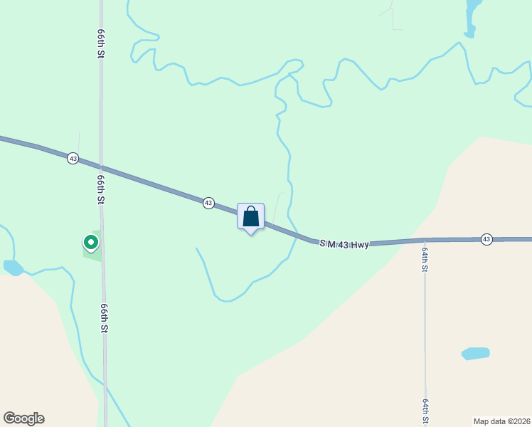 map of restaurants, bars, coffee shops, grocery stores, and more near 65018 Michigan 43 in Bangor