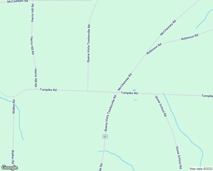 map of restaurants, bars, coffee shops, grocery stores, and more near 6852 County Route 69 in Veterans Administration