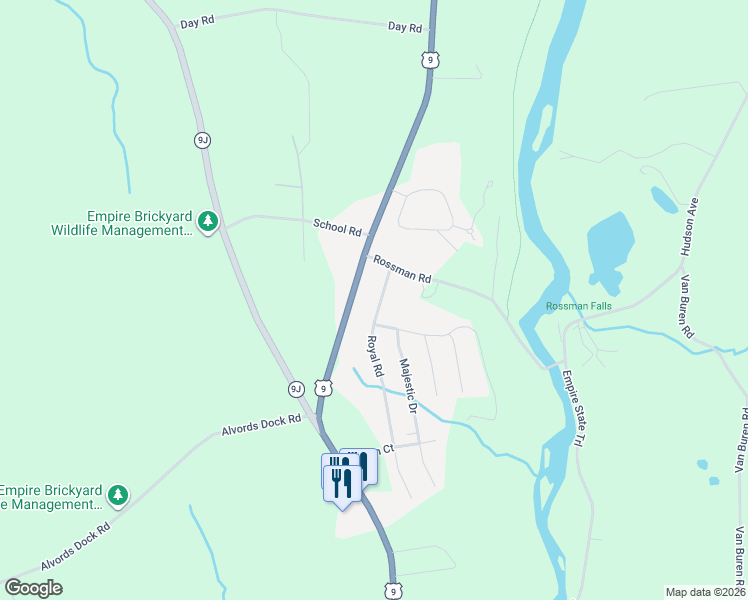 map of restaurants, bars, coffee shops, grocery stores, and more near 24 Royal Rd in Stuyvesant
