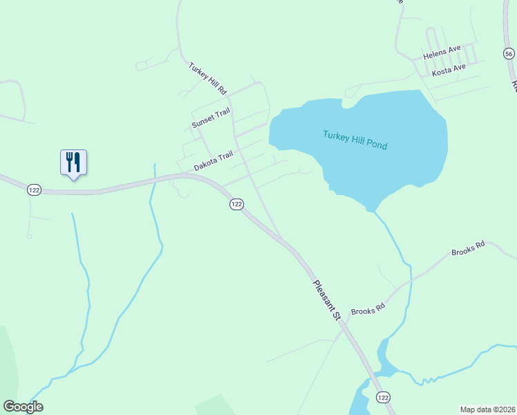 map of restaurants, bars, coffee shops, grocery stores, and more near 2 Barre Paxton Road in Rutland