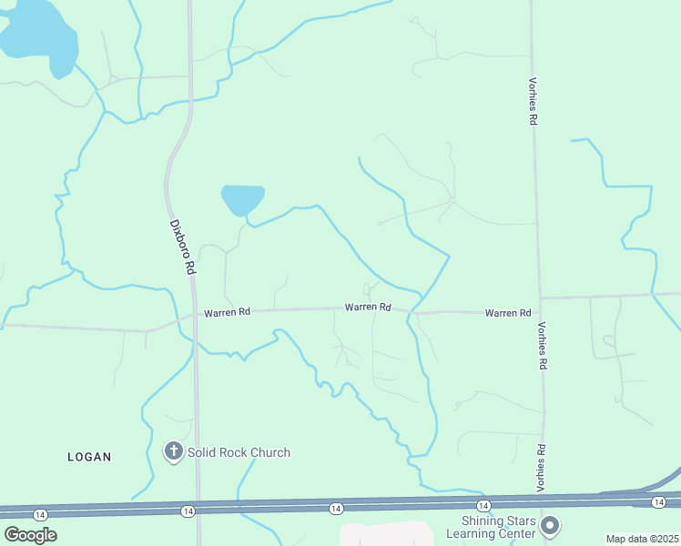 map of restaurants, bars, coffee shops, grocery stores, and more near 5401 Warren Road in Ann Arbor