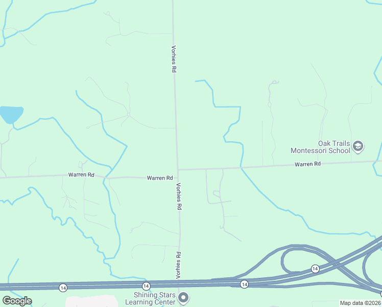 map of restaurants, bars, coffee shops, grocery stores, and more near 6035 Warren Road in Ann Arbor