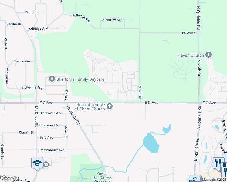 map of restaurants, bars, coffee shops, grocery stores, and more near 3600-3698 South Circle Drive in Kalamazoo
