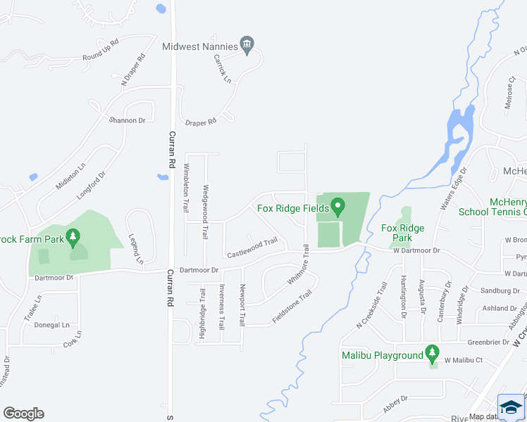 map of restaurants, bars, coffee shops, grocery stores, and more near 618 Cartwright Trail in McHenry