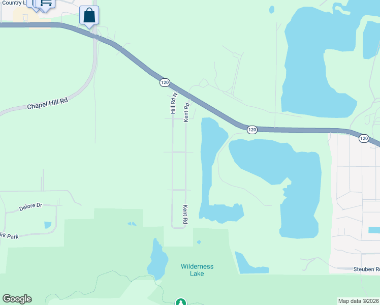 map of restaurants, bars, coffee shops, grocery stores, and more near 418 Kent Road in McHenry