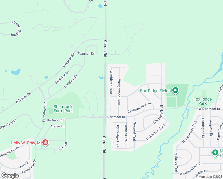 map of restaurants, bars, coffee shops, grocery stores, and more near 611 Wimbleton Trail in McHenry