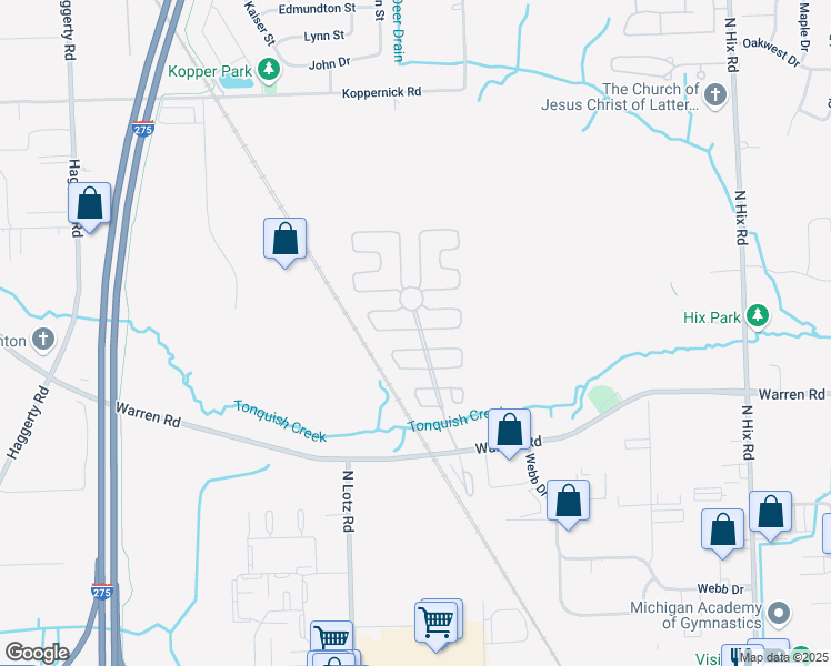 map of restaurants, bars, coffee shops, grocery stores, and more near 61 West Hickory in Canton