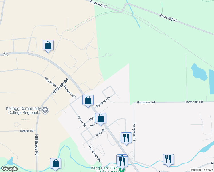 map of restaurants, bars, coffee shops, grocery stores, and more near 2-98 Greenbriar Ln in Springfield