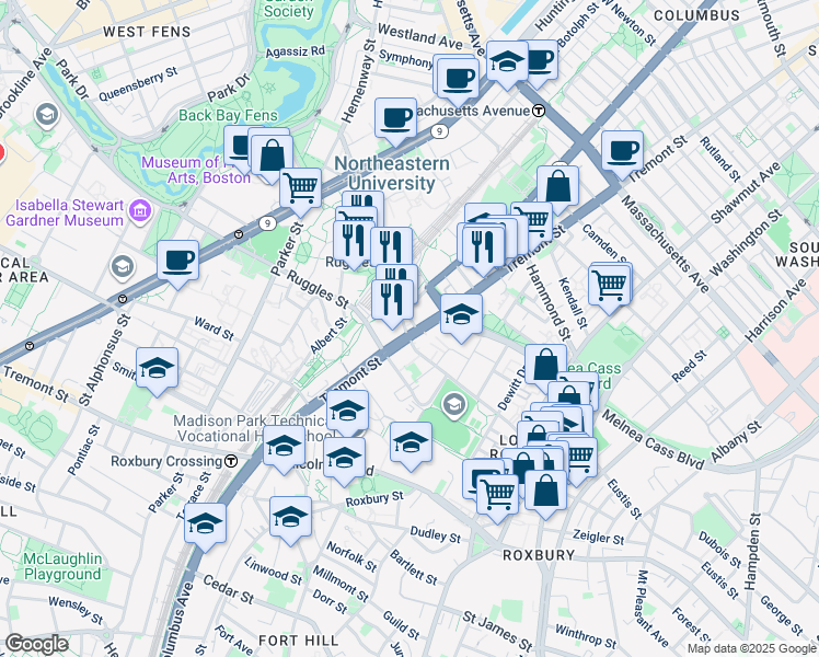 1135 Tremont Street, Boston MA Walk Score