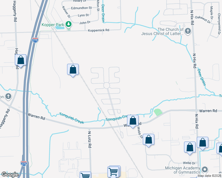 map of restaurants, bars, coffee shops, grocery stores, and more near 61 West Hickory in Canton