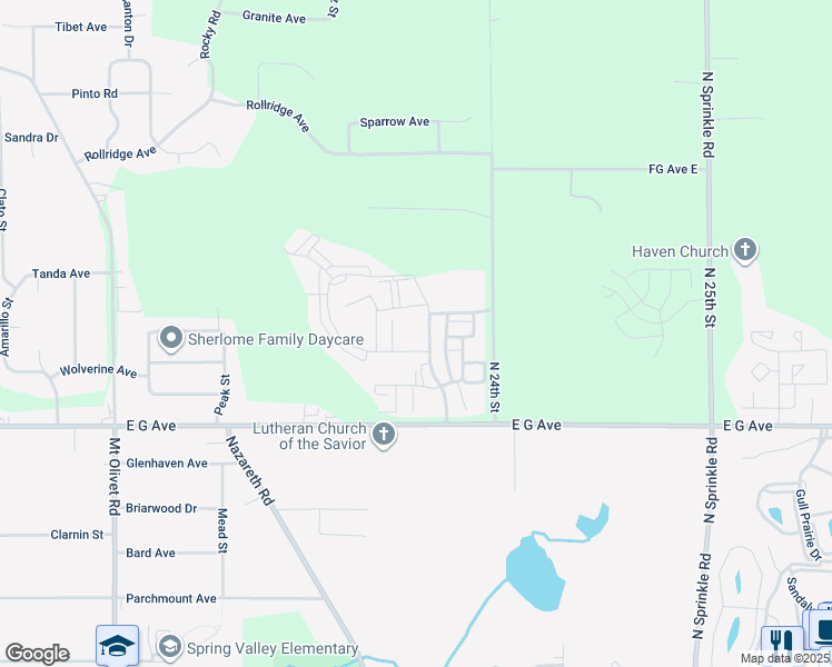 map of restaurants, bars, coffee shops, grocery stores, and more near Coopers Landing Drive in Kalamazoo