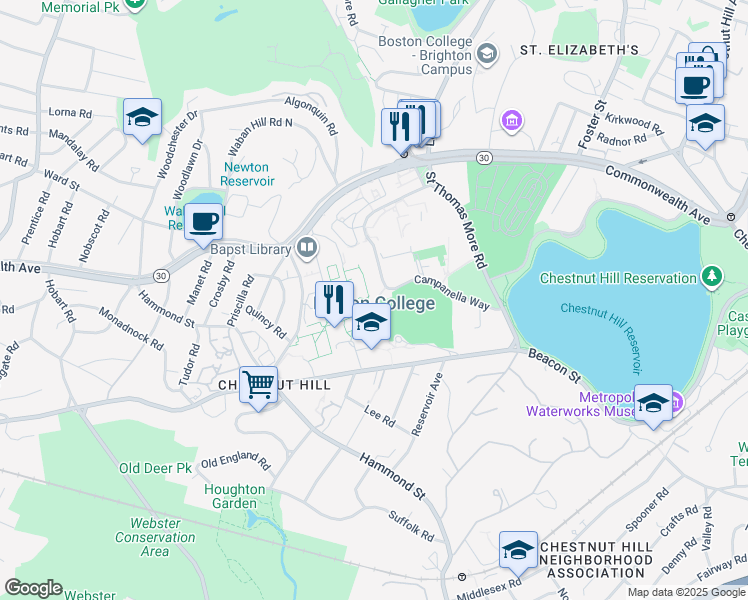 map of restaurants, bars, coffee shops, grocery stores, and more near in 