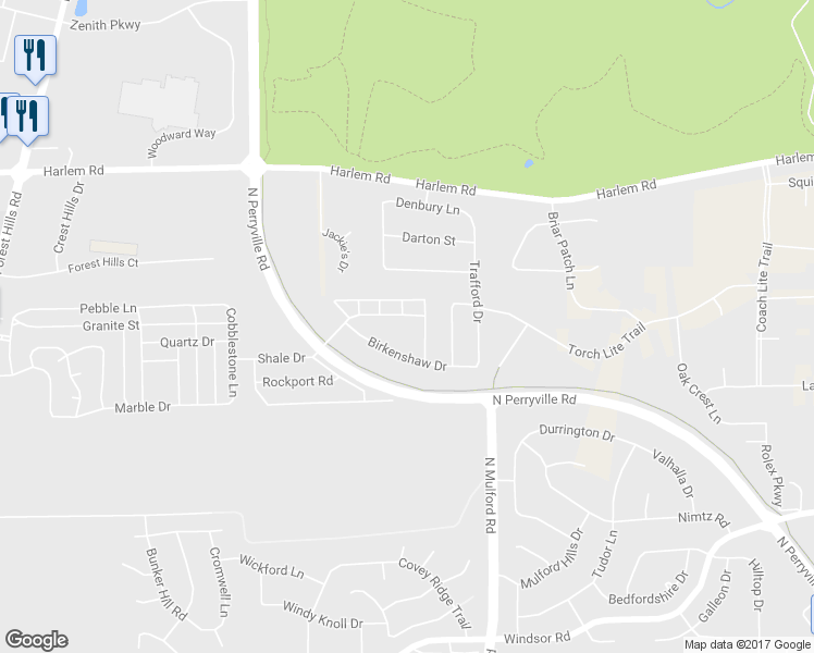 map of restaurants, bars, coffee shops, grocery stores, and more near 5869 Beechwood Drive in Loves Park