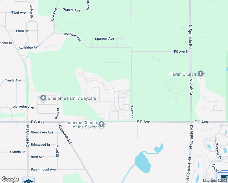 map of restaurants, bars, coffee shops, grocery stores, and more near Coopers Landing Drive in Kalamazoo