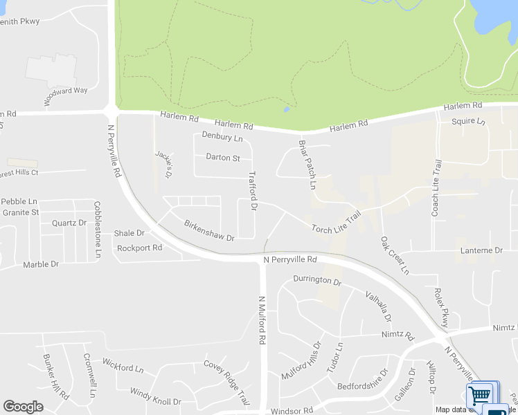 map of restaurants, bars, coffee shops, grocery stores, and more near 5059 Trafford Drive in Loves Park