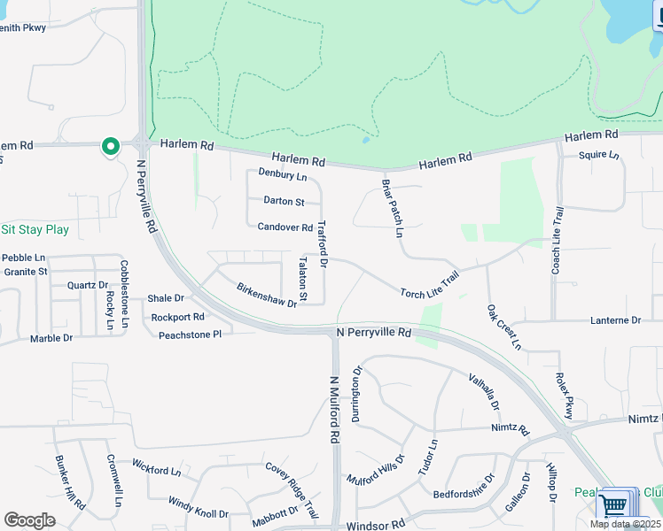 map of restaurants, bars, coffee shops, grocery stores, and more near 5059 Trafford Drive in Loves Park