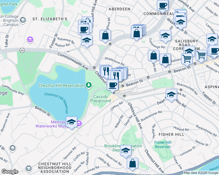 map of restaurants, bars, coffee shops, grocery stores, and more near in 