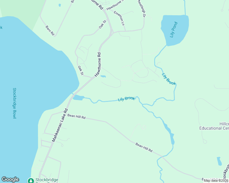 map of restaurants, bars, coffee shops, grocery stores, and more near 19 Hawthorne Road in Lenox