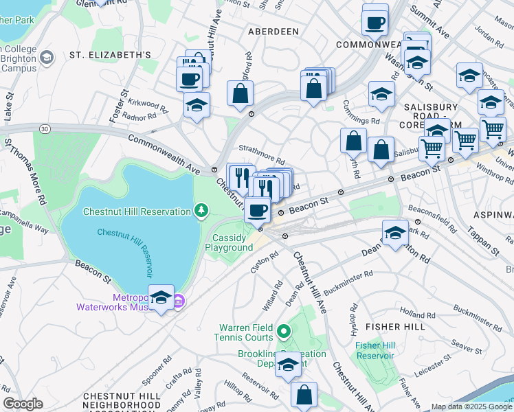 map of restaurants, bars, coffee shops, grocery stores, and more near in 