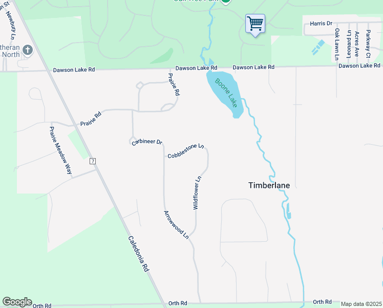 map of restaurants, bars, coffee shops, grocery stores, and more near 12540 Wildflower Lane in Belvidere
