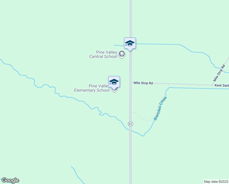 map of restaurants, bars, coffee shops, grocery stores, and more near 7755 New York 83 in South Dayton