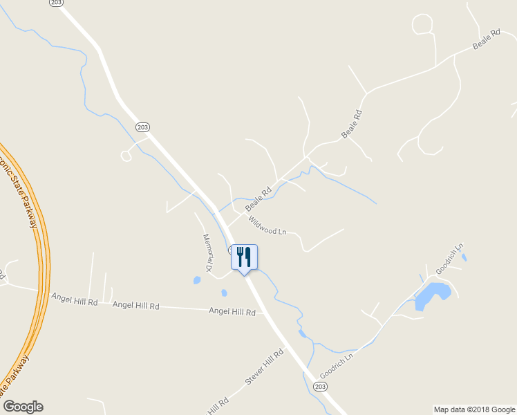 map of restaurants, bars, coffee shops, grocery stores, and more near 26 Beale Road in Chatham