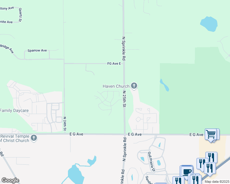 map of restaurants, bars, coffee shops, grocery stores, and more near 5443 Beardsley Drive in Kalamazoo