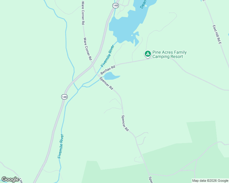 map of restaurants, bars, coffee shops, grocery stores, and more near 140 Spencer Road in Oakham