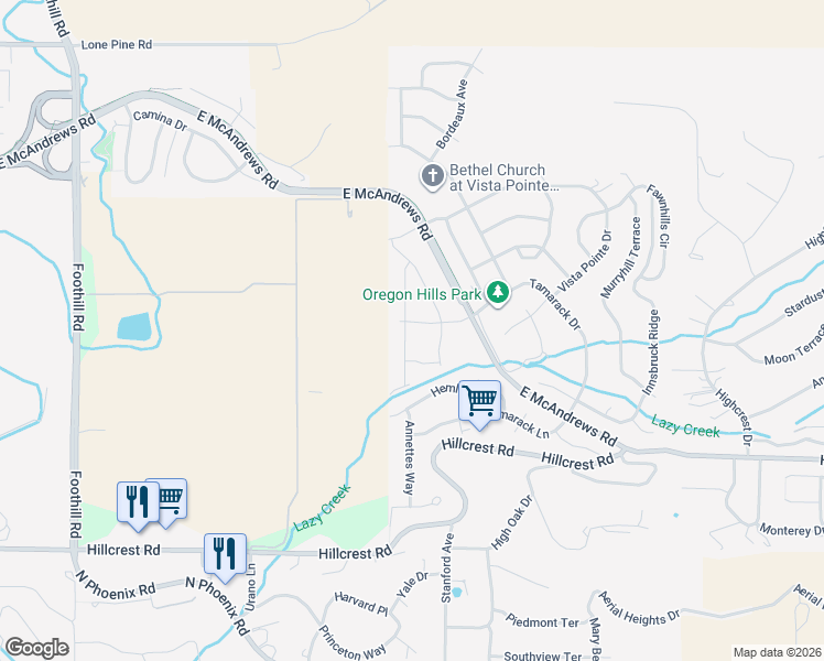 map of restaurants, bars, coffee shops, grocery stores, and more near 463 Chablis Terrace in Medford