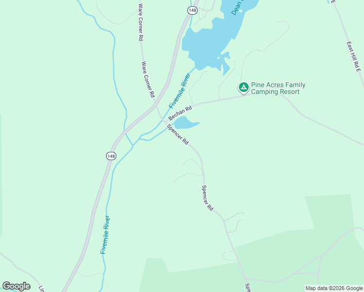 map of restaurants, bars, coffee shops, grocery stores, and more near 140 Spencer Road in Oakham