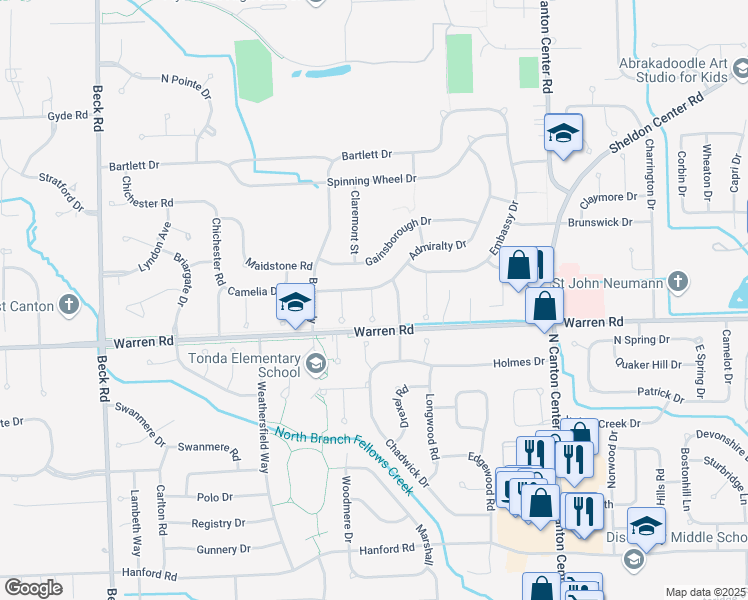 map of restaurants, bars, coffee shops, grocery stores, and more near 7270 Peachtree Court in Canton