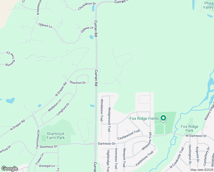 map of restaurants, bars, coffee shops, grocery stores, and more near 5932 Bluegrass Trail in McHenry