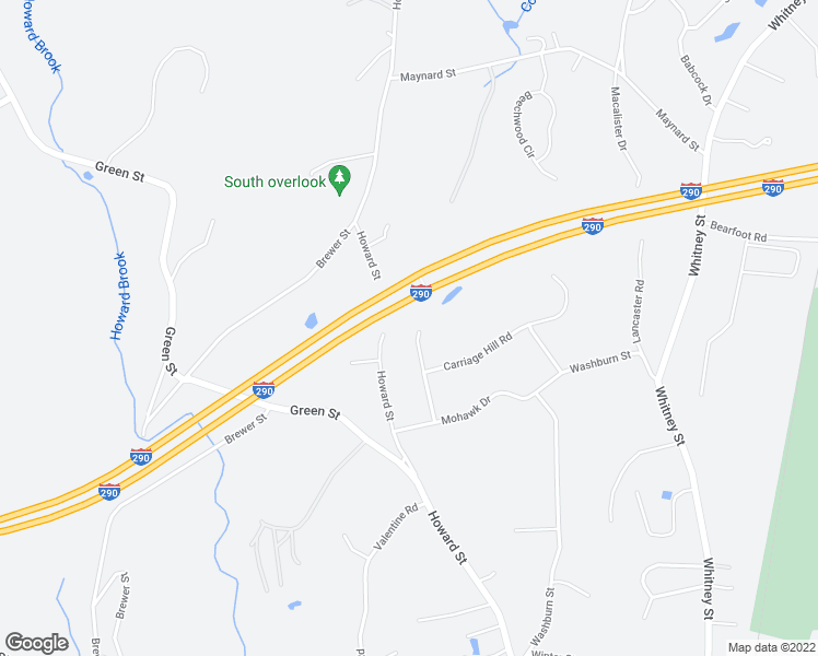 map of restaurants, bars, coffee shops, grocery stores, and more near 164 Carriage Hill Road in Northborough