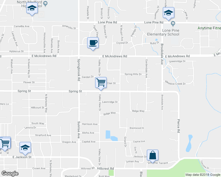 map of restaurants, bars, coffee shops, grocery stores, and more near 1936 Saint Clair Street in Medford