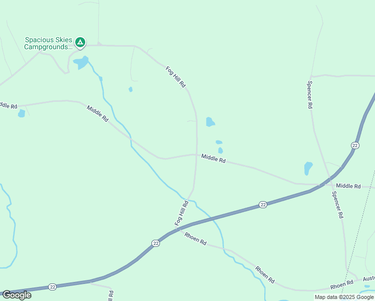 map of restaurants, bars, coffee shops, grocery stores, and more near 205 Middle Road in Austerlitz