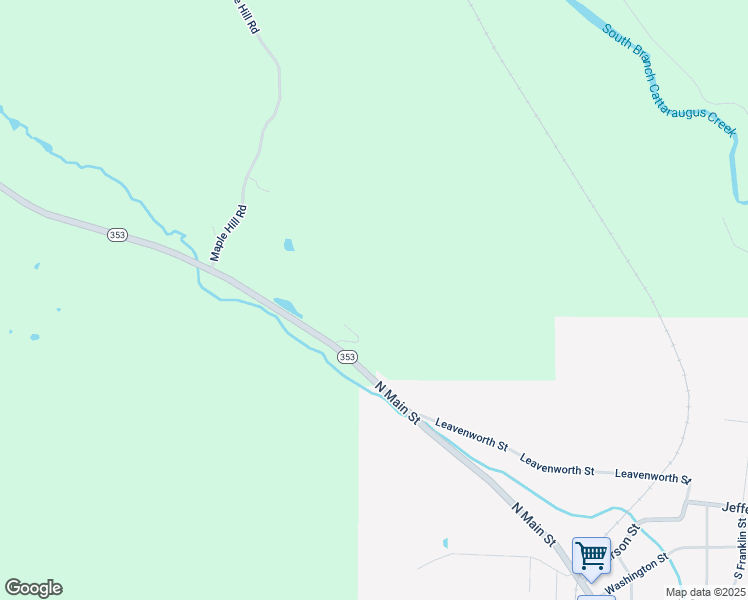 map of restaurants, bars, coffee shops, grocery stores, and more near 7706 New York 353 in Cattaraugus