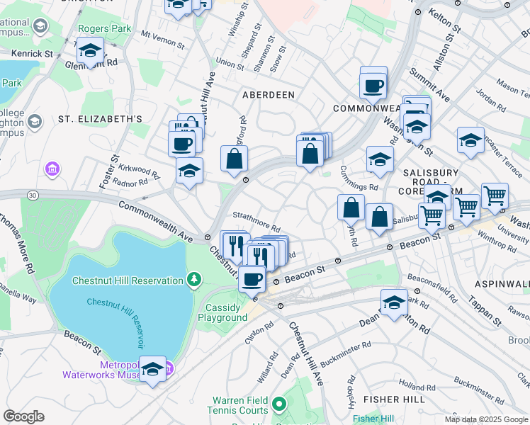 map of restaurants, bars, coffee shops, grocery stores, and more near in 