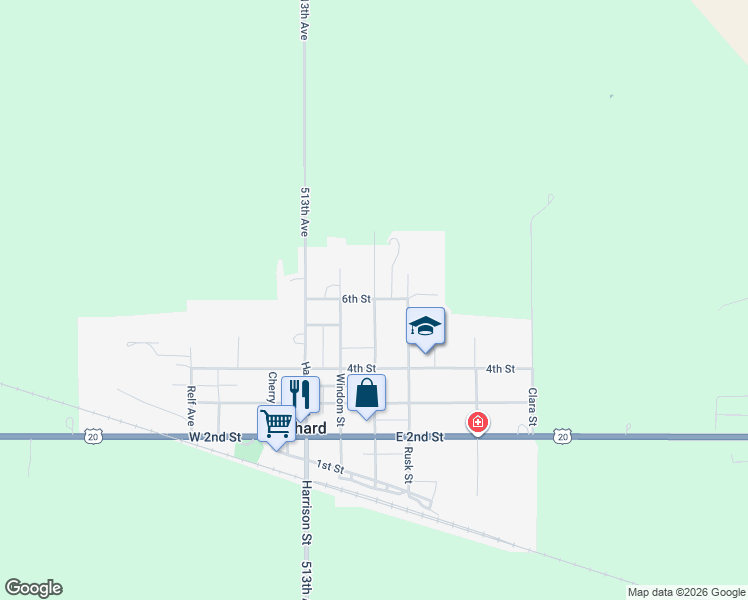 map of restaurants, bars, coffee shops, grocery stores, and more near 527 Noble St in Orchard