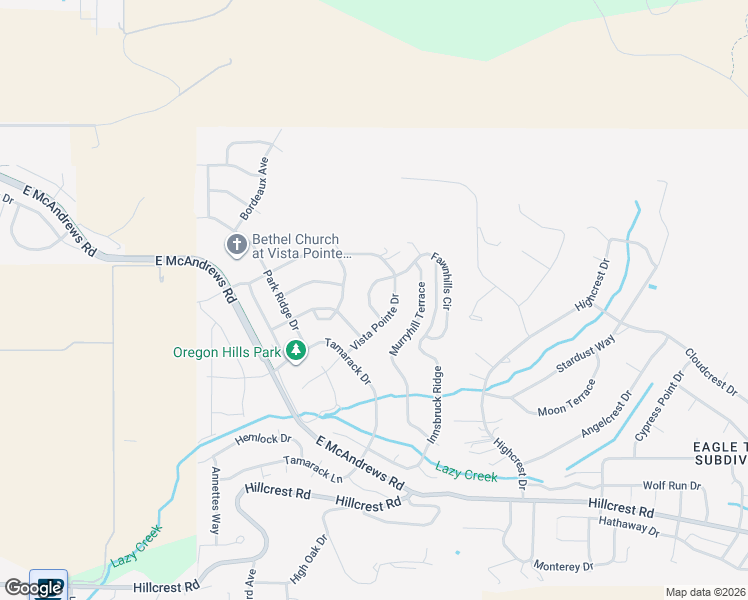 map of restaurants, bars, coffee shops, grocery stores, and more near 630 Forest Ridge Drive in Medford