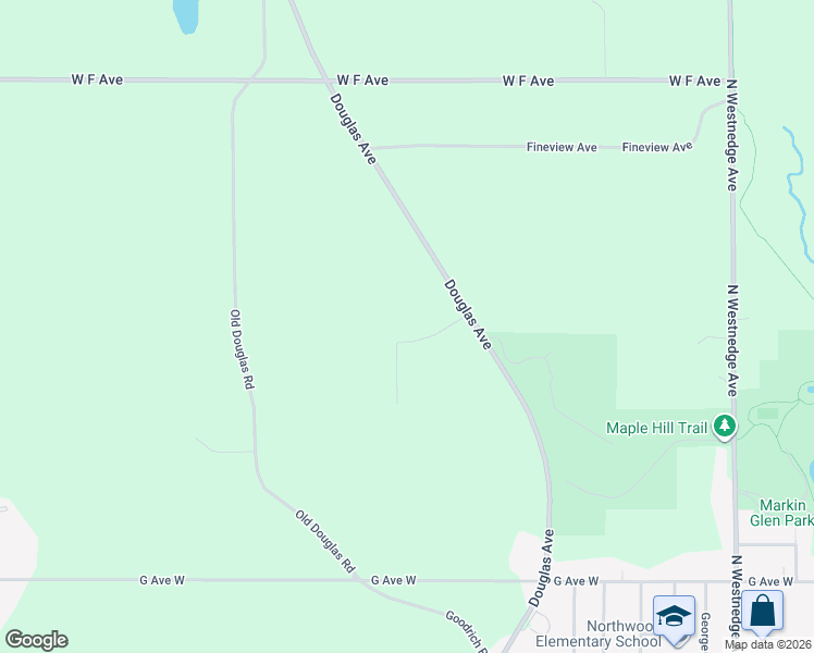 map of restaurants, bars, coffee shops, grocery stores, and more near 5441 Rolling Hills Drive in Kalamazoo