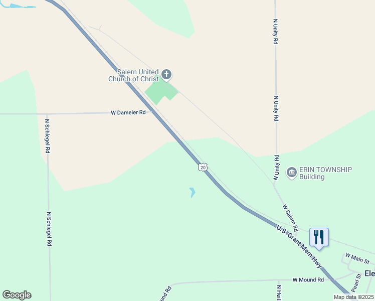 map of restaurants, bars, coffee shops, grocery stores, and more near 8473 U.S. 20 in Lena