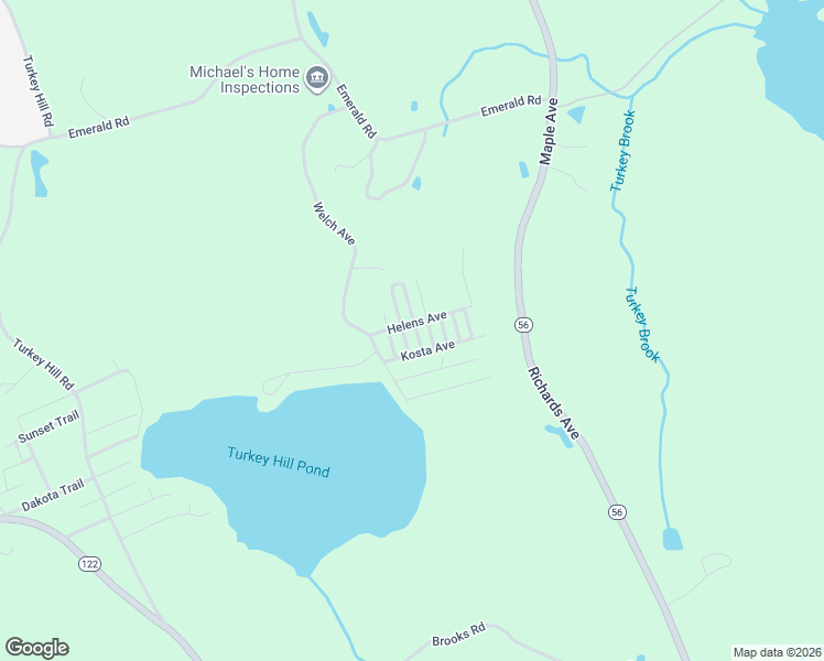 map of restaurants, bars, coffee shops, grocery stores, and more near 8 Johnson Way in Rutland